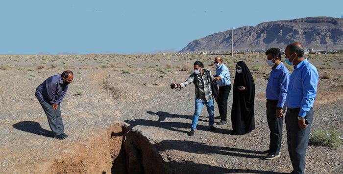 فرونشست زمین در جعفرآباد ۶۰ برابر بالاتر از میزان طبیعی