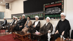 مراسم عزاداری عاشورای حسینی(ع) در بیوت مراجع تقلید قم برگزار شد